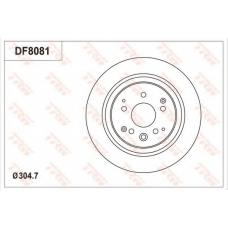 DF8081 TRW Тормозной диск