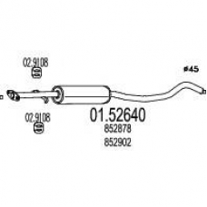 01.52640 MTS Средний глушитель выхлопных газов