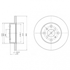 BG2254 DELPHI Тормозной диск