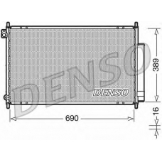 DCN40016 DENSO Конденсатор, кондиционер