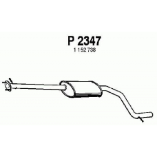 P2347 FENNO Средний глушитель выхлопных газов