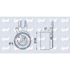 15-3081 IPD Натяжной ролик, ремень грм