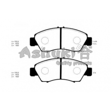 H025-50J ASHUKI Комплект тормозных колодок, дисковый тормоз