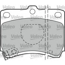 551736 VALEO Комплект тормозных колодок, дисковый тормоз