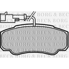 BBP2068 BORG & BECK Комплект тормозных колодок, дисковый тормоз