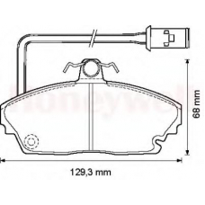 572311B BENDIX Комплект тормозных колодок, дисковый тормоз