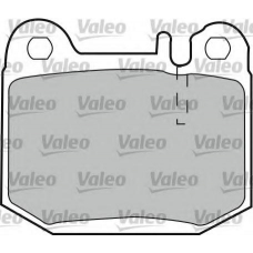 598719 VALEO Комплект тормозных колодок, дисковый тормоз