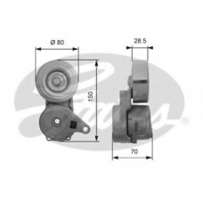 T38413 GATES Натяжной ролик, поликлиновой  ремень