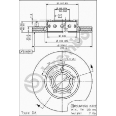 09.5724.20 BREMBO Тормозной диск