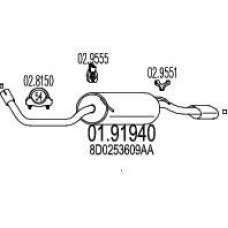 01.91940 MTS Глушитель выхлопных газов конечный