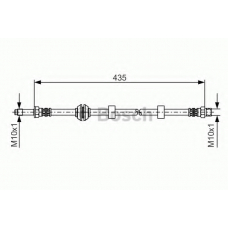 1 987 476 415 BOSCH Тормозной шланг