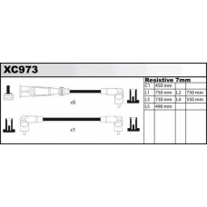 XC973 QUINTON HAZELL Комплект проводов зажигания