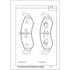 KD6350 ASIMCO Комплект тормозных колодок, дисковый тормоз