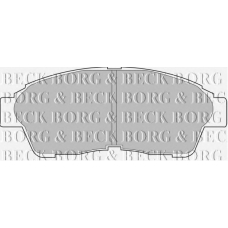 BBP1683 BORG & BECK Комплект тормозных колодок, дисковый тормоз