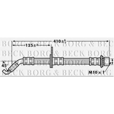 BBH7258 BORG & BECK Тормозной шланг