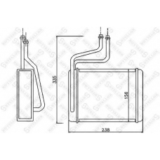 10-35070-SX STELLOX Теплообменник, отопление салона