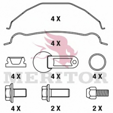 MDP3143K MERITOR Комплект тормозных колодок, дисковый тормоз