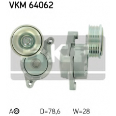 VKM 64062 SKF Натяжной ролик, поликлиновой  ремень
