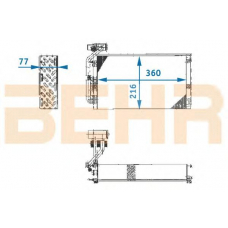 7401989 BEHR Evaporator