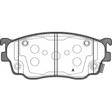 BPA0800.12 OPEN PARTS Комплект тормозных колодок, дисковый тормоз