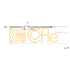 10.5379 COFLE Трос, стояночная тормозная система
