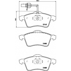 8DB 355 008-931 HELLA Комплект тормозных колодок, дисковый тормоз