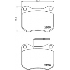 8DB 355 017-421 HELLA PAGID Комплект тормозных колодок, дисковый тормоз