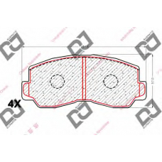 BP1786 DJ PARTS Комплект тормозных колодок, дисковый тормоз