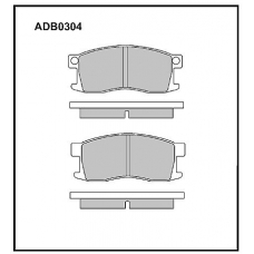 ADB0304 Allied Nippon Тормозные колодки