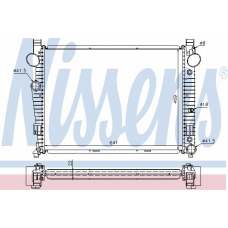62771A NISSENS Радиатор, охлаждение двигателя