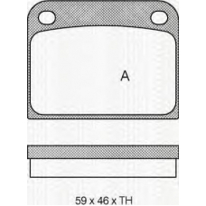 8110 65605 TRIDON Brake pads - rear