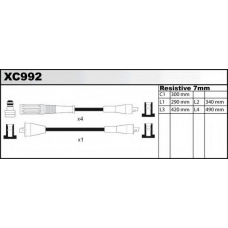 XC992 QUINTON HAZELL Комплект проводов зажигания