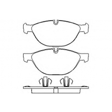 MDB2835 MINTEX Комплект тормозных колодок, дисковый тормоз