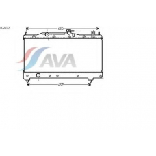 TO2237 AVA Радиатор, охлаждение двигателя