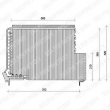 TSP0225079 DELPHI Конденсатор, кондиционер