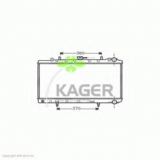31-1307 KAGER Радиатор, охлаждение двигателя