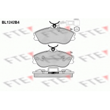 BL1242B4 FTE Комплект тормозных колодок, дисковый тормоз