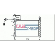 1706301 KUHLER SCHNEIDER Радиатор, охлаждение двигател