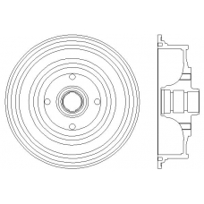 MBD069 MINTEX Тормозной барабан