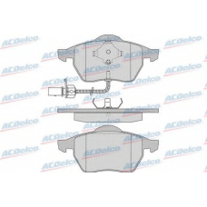 AC611881D AC Delco Комплект тормозных колодок, дисковый тормоз