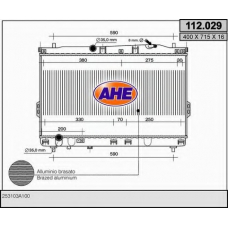 112.029 AHE Радиатор, охлаждение двигателя
