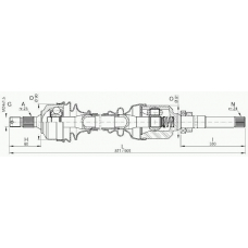 DRS6024.00 OPEN PARTS Приводной вал