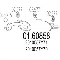 01.60858 MTS Глушитель выхлопных газов конечный