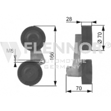 FS99257 FLENNOR Натяжной ролик, поликлиновой  ремень