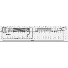 BBH7010 BORG & BECK Тормозной шланг