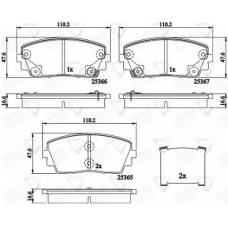 ADB32159 COMLINE Комплект тормозных колодок, дисковый тормоз