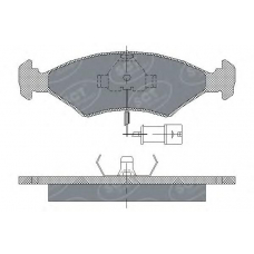 SP 142 SCT Комплект тормозных колодок, дисковый тормоз