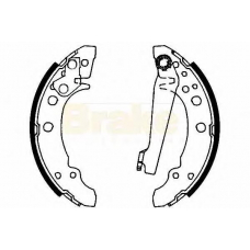 SH1166 BRAKE ENGINEERING Комплект тормозных колодок