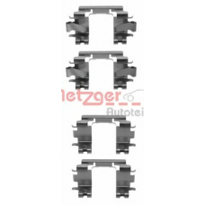 109-1257 METZGER Комплектующие, колодки дискового тормоза