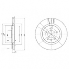 BG2713 DELPHI Тормозной диск